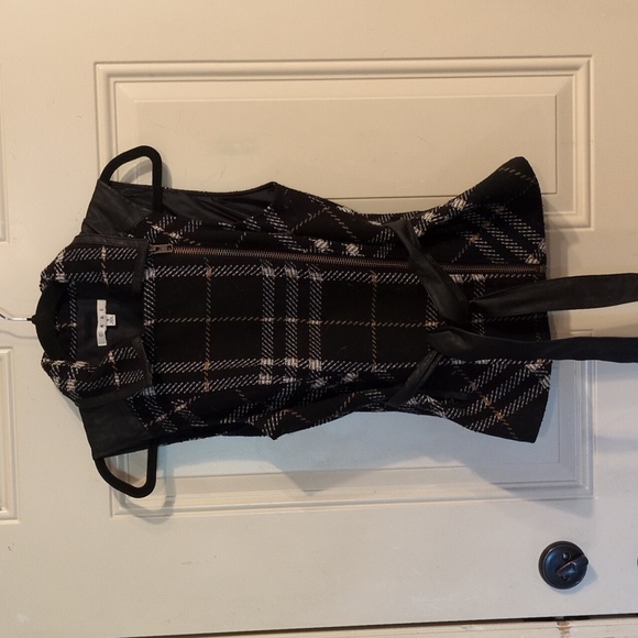 CAbi Jackets & Blazers - CAbi Black & White Grid Moto Vest - The Perfect Blend of Fashion, Fun & Function